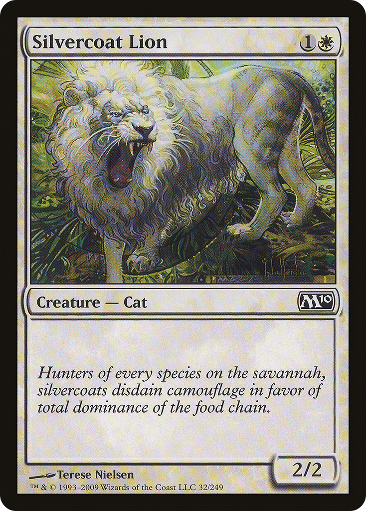 Magic: The Gathering - Silvercoat Lion - Magic 2010