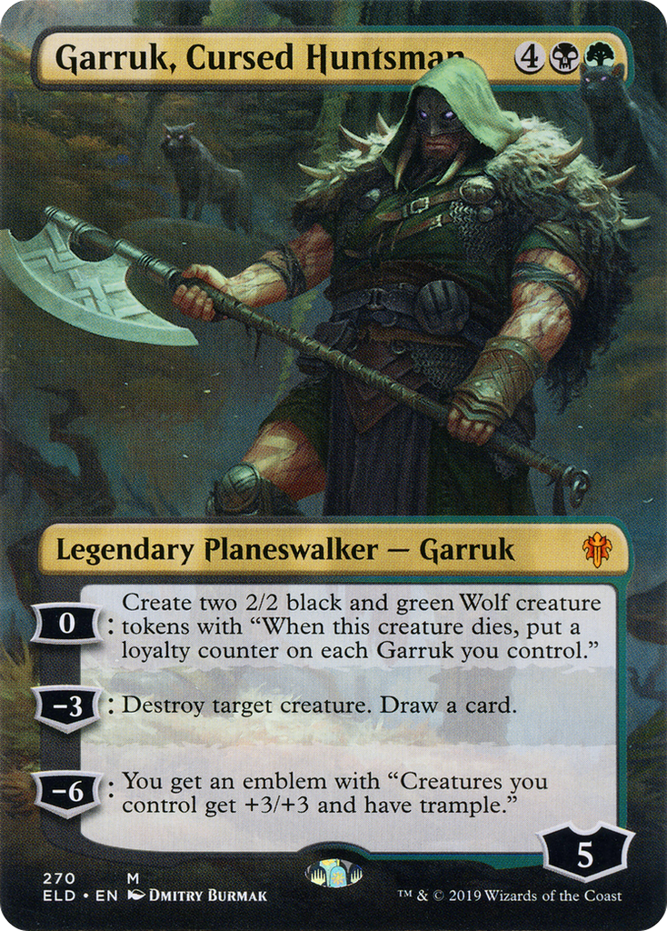 Magic: The Gathering - Garruk, Cursed Huntsman Foil - Throne of Eldraine