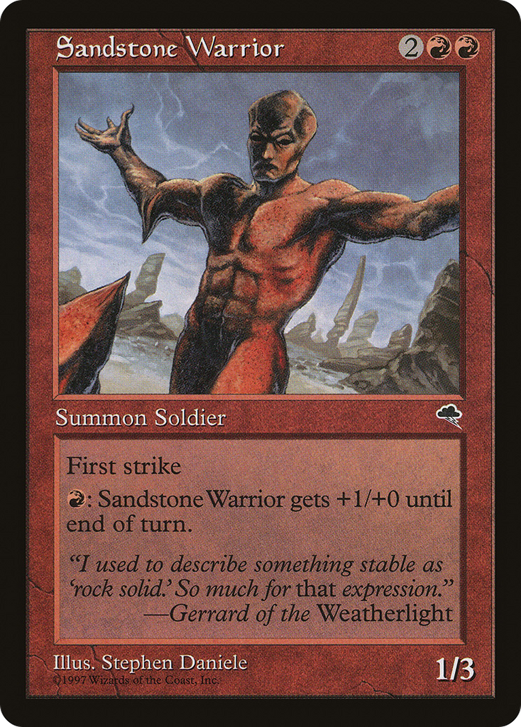 Magic: The Gathering - Sandstone Warrior - Tempest