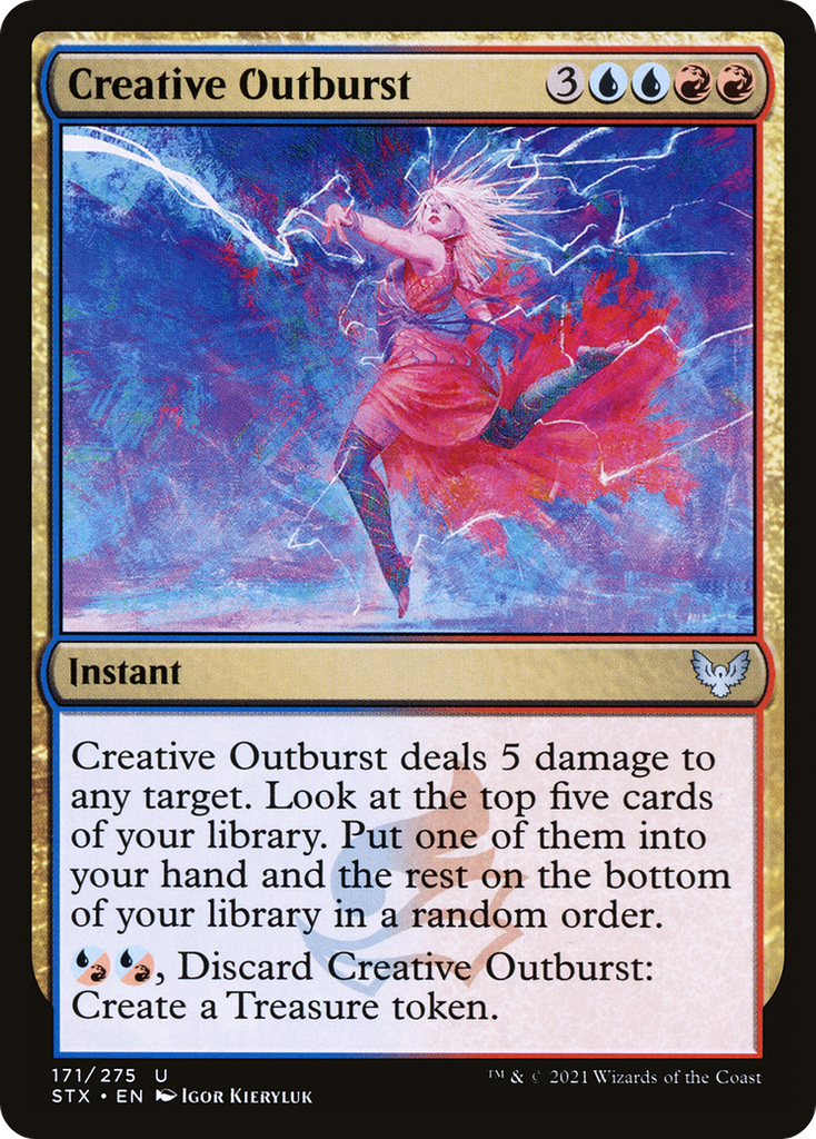 Magic: The Gathering - Creative Outburst Foil - Strixhaven: School of Mages