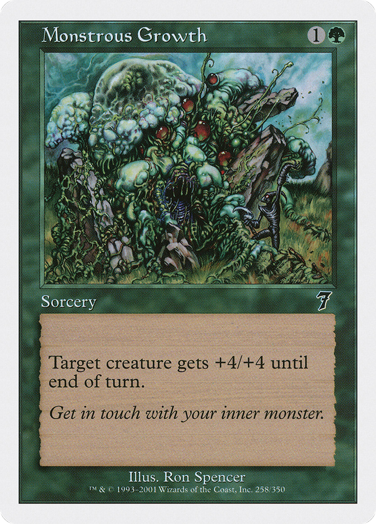 Magic: The Gathering - Monstrous Growth - Seventh Edition