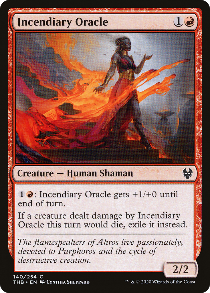 Magic: The Gathering - Incendiary Oracle - Theros Beyond Death