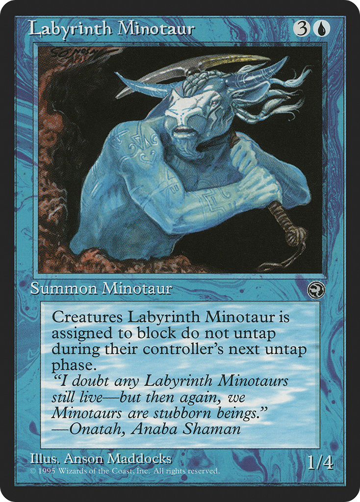 Magic: The Gathering - Labyrinth Minotaur - Homelands