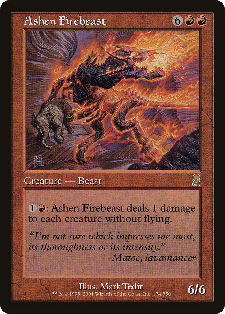 Magic: The Gathering - Ashen Firebeast - Odyssey