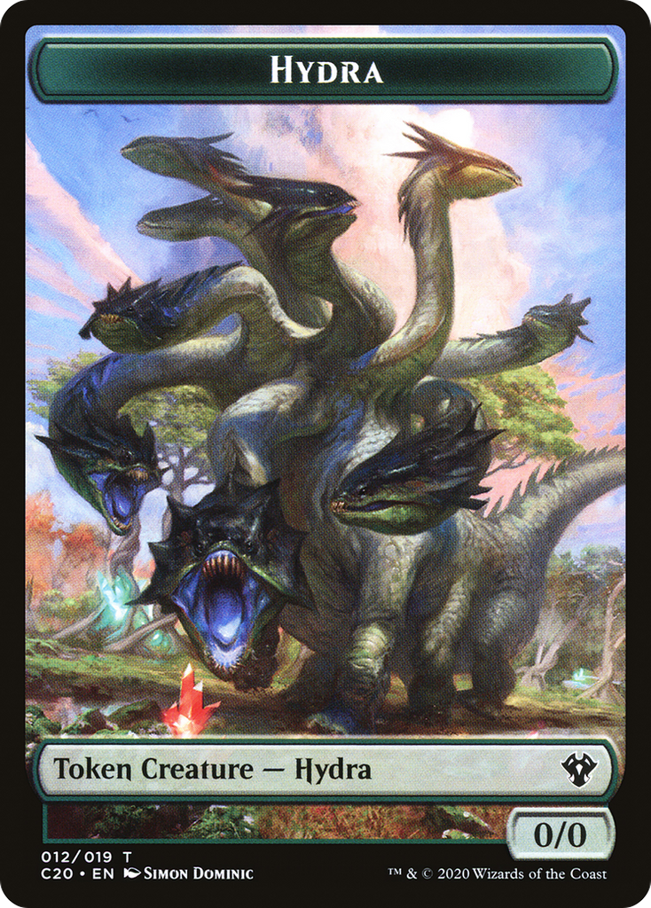 Magic: The Gathering - Hydra Token - Commander 2020 Tokens