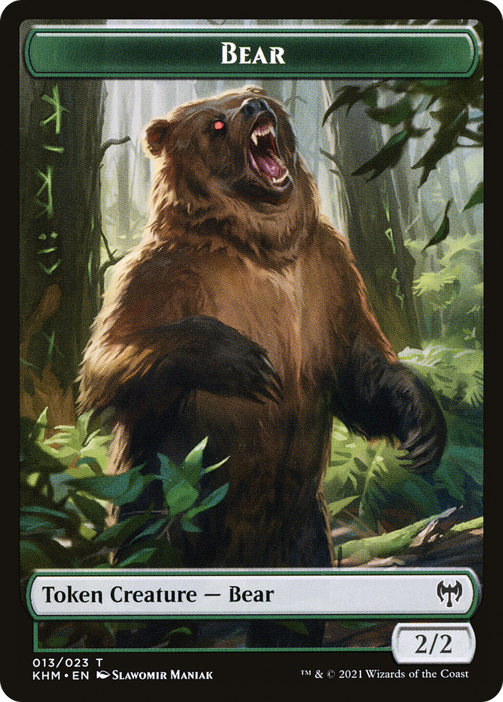 Magic: The Gathering - Bear Token - Kaldheim Tokens
