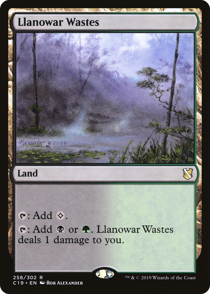 Magic: The Gathering - Llanowar Wastes - Commander 2019