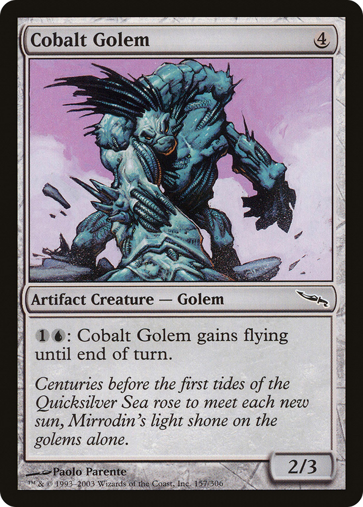 Magic: The Gathering - Cobalt Golem - Mirrodin