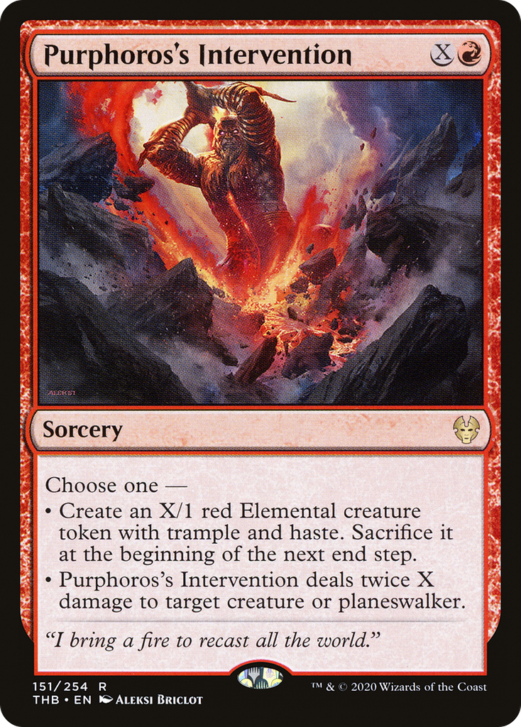 Magic: The Gathering - Purphoros's Intervention - Theros Beyond Death