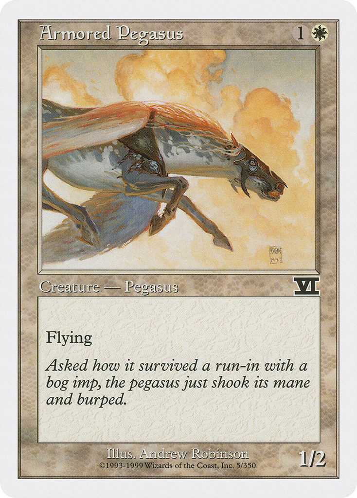 Magic: The Gathering - Armored Pegasus - Classic Sixth Edition