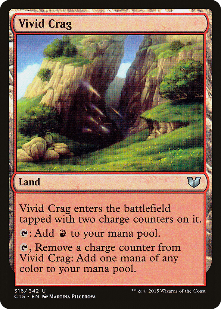 Magic: The Gathering - Vivid Crag - Commander 2015