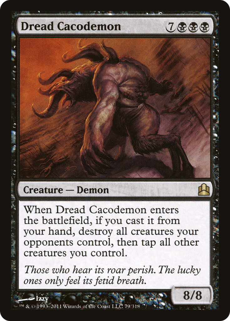 Magic: The Gathering - Dread Cacodemon - Commander 2011