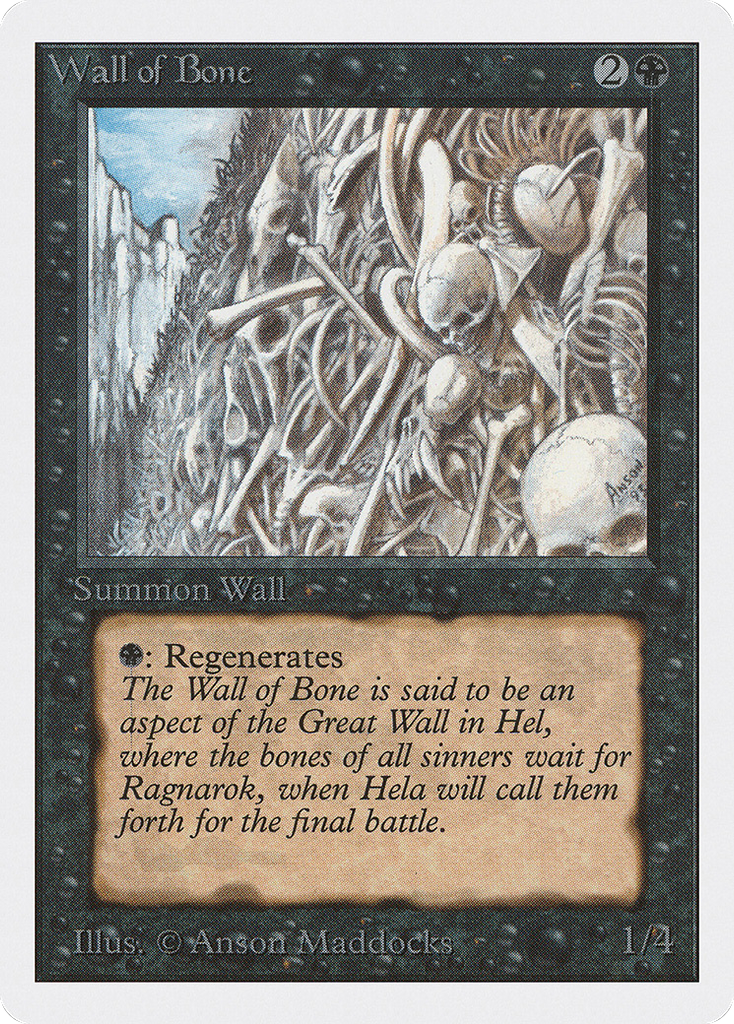 Magic: The Gathering - Wall of Bone - Unlimited Edition