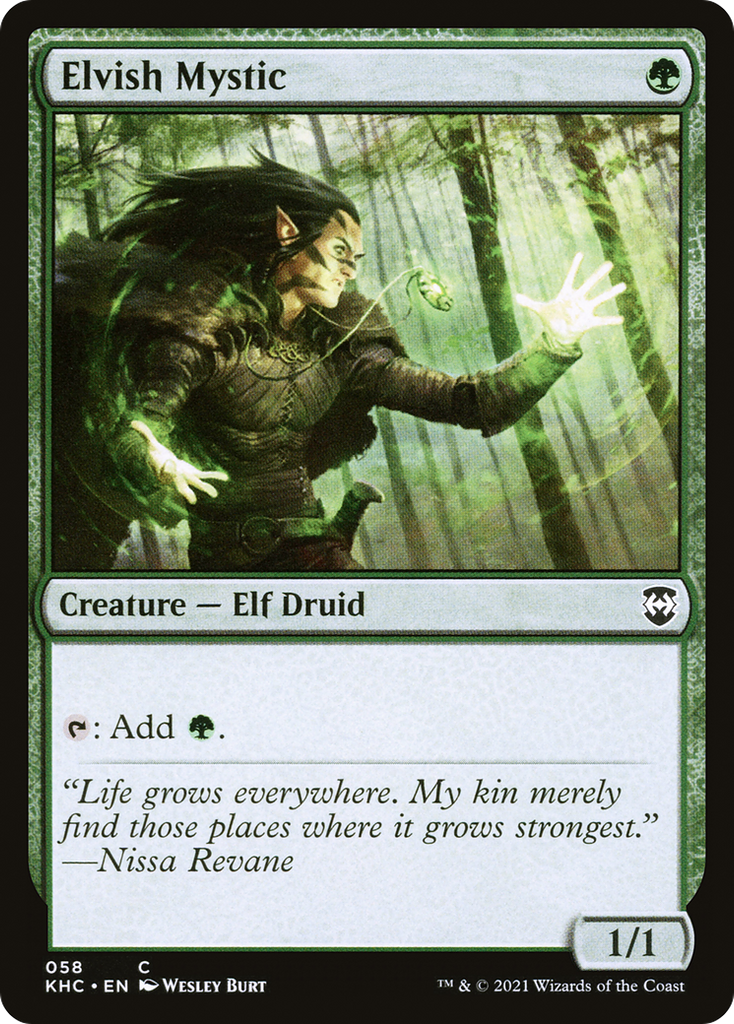 Magic: The Gathering - Elvish Mystic - Kaldheim Commander