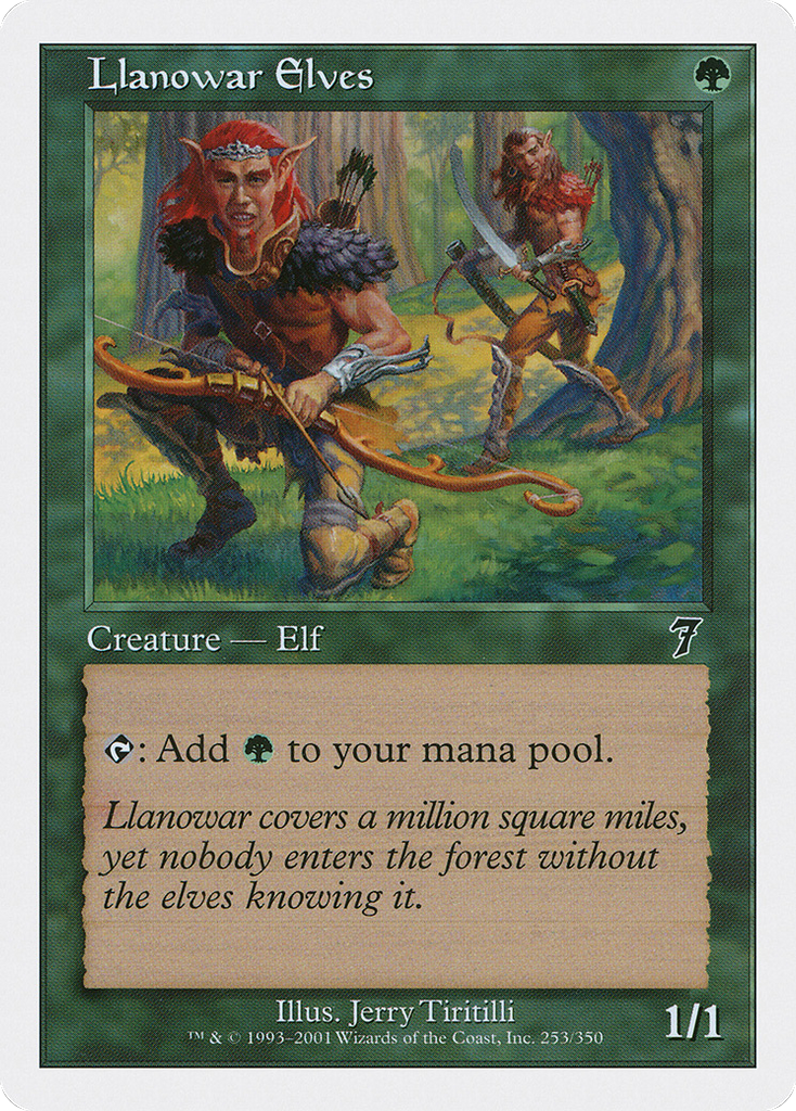 Magic: The Gathering - Llanowar Elves - Seventh Edition