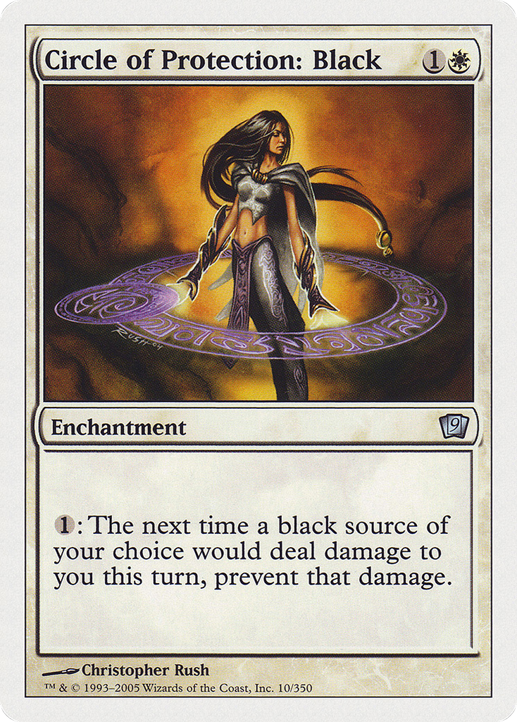 Magic: The Gathering - Circle of Protection: Black - Ninth Edition