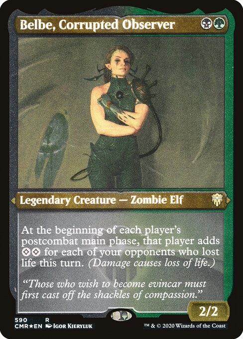 Magic the Gathering - Belbe, Corrupted Observer Foil - Commander Legends