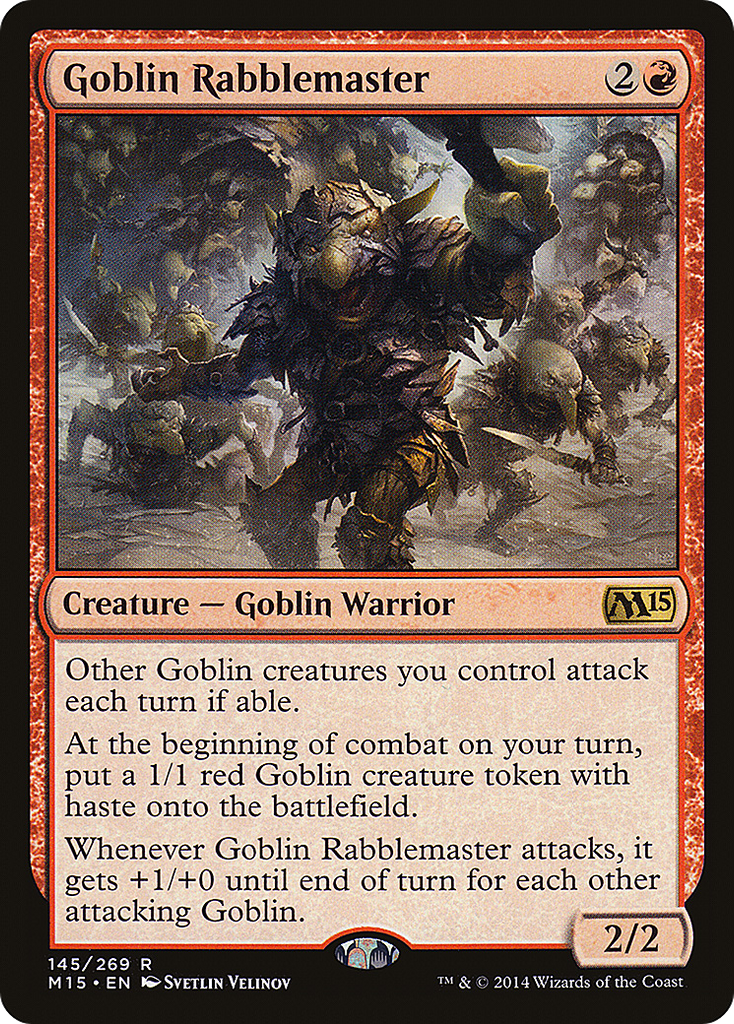 Magic: The Gathering - Goblin Rabblemaster - Magic 2015