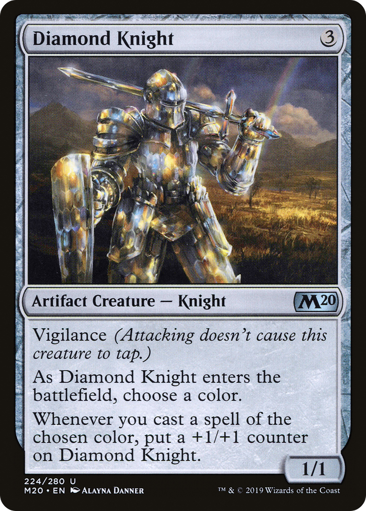 Magic: The Gathering - Diamond Knight Foil - Core Set 2020