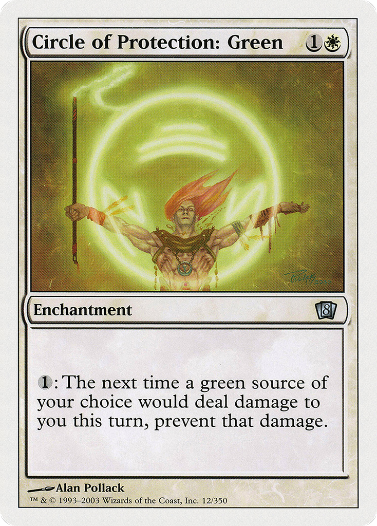 Magic: The Gathering - Circle of Protection: Green - Eighth Edition