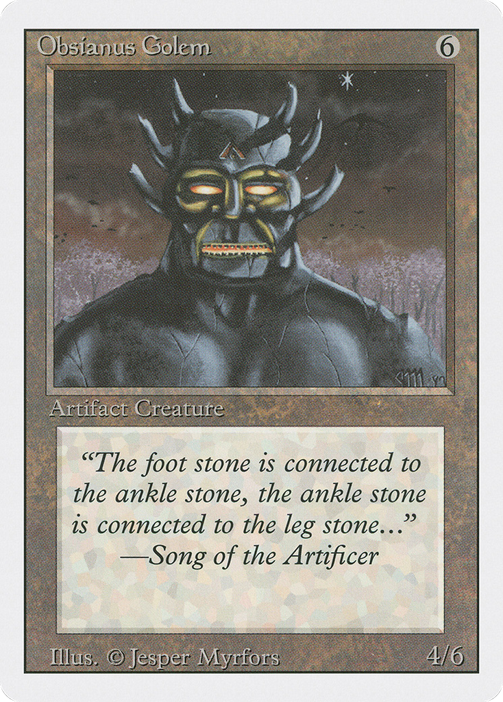 Magic: The Gathering - Obsianus Golem - Revised Edition