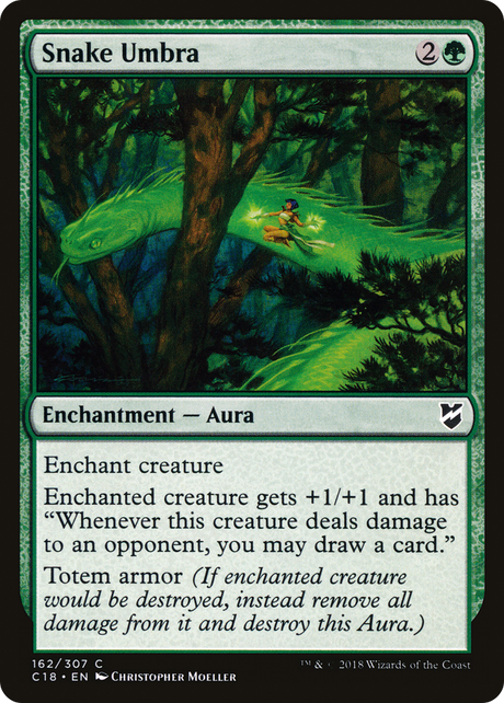 Magic: The Gathering - Snake Umbra - Commander 2018