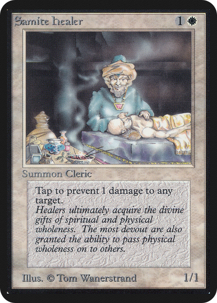 Magic: The Gathering - Samite Healer - Limited Edition Alpha