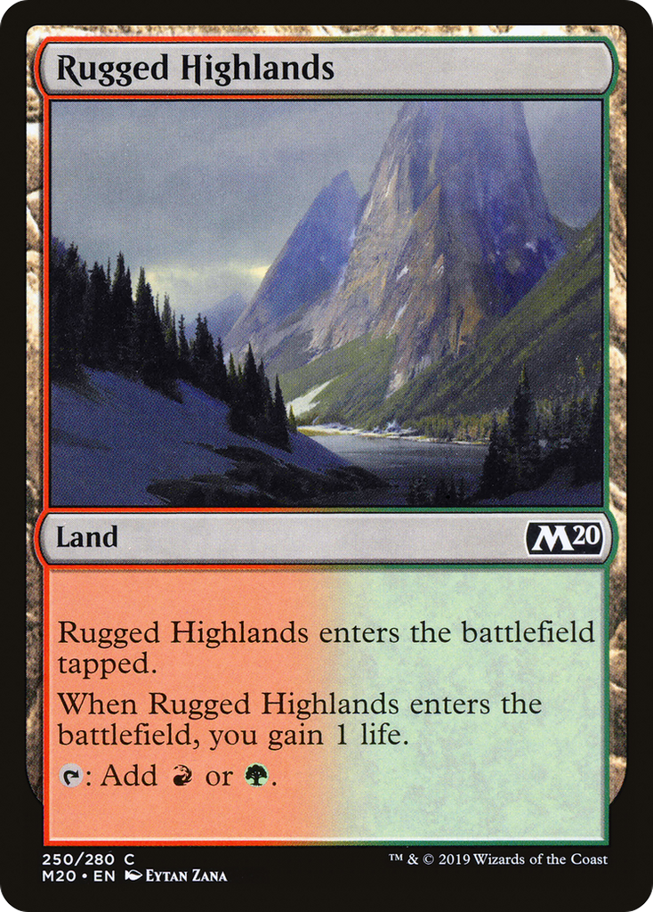 Magic: The Gathering - Rugged Highlands Foil - Core Set 2020