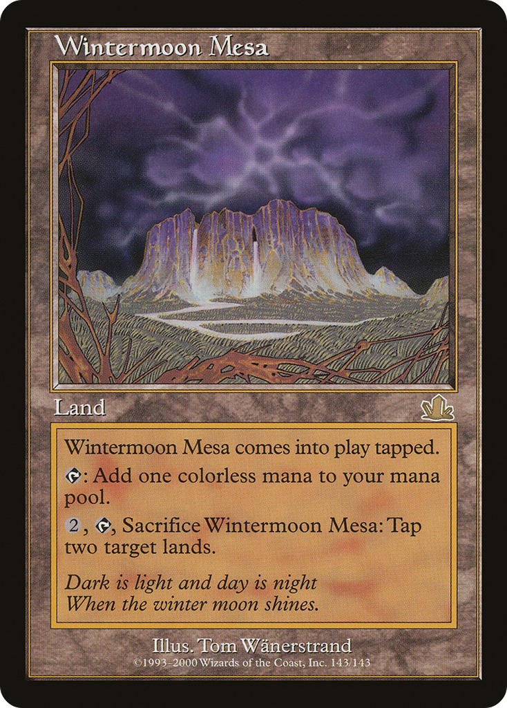 Magic: The Gathering - Wintermoon Mesa - Prophecy