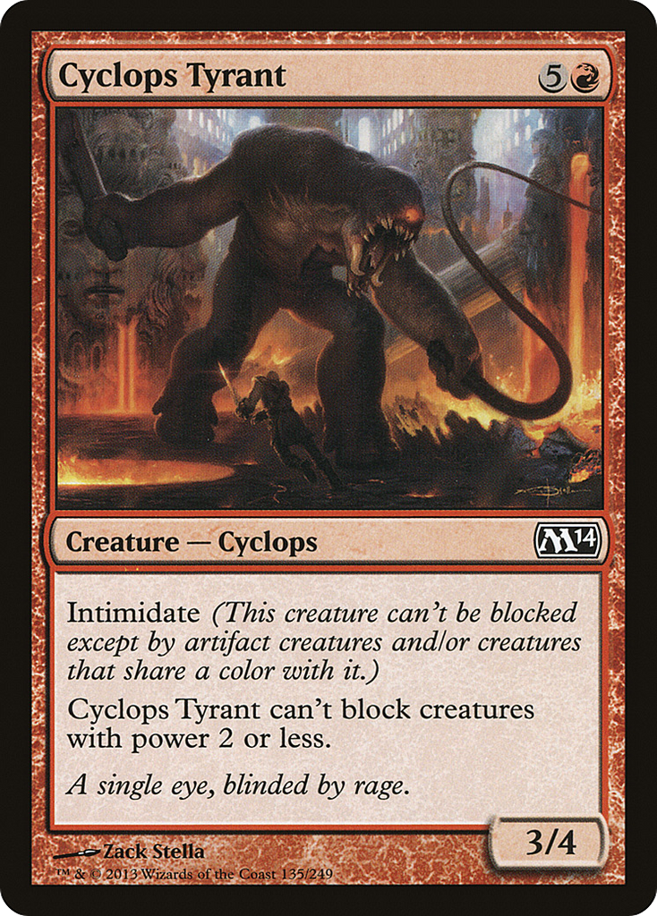 Magic: The Gathering - Cyclops Tyrant - Magic 2014