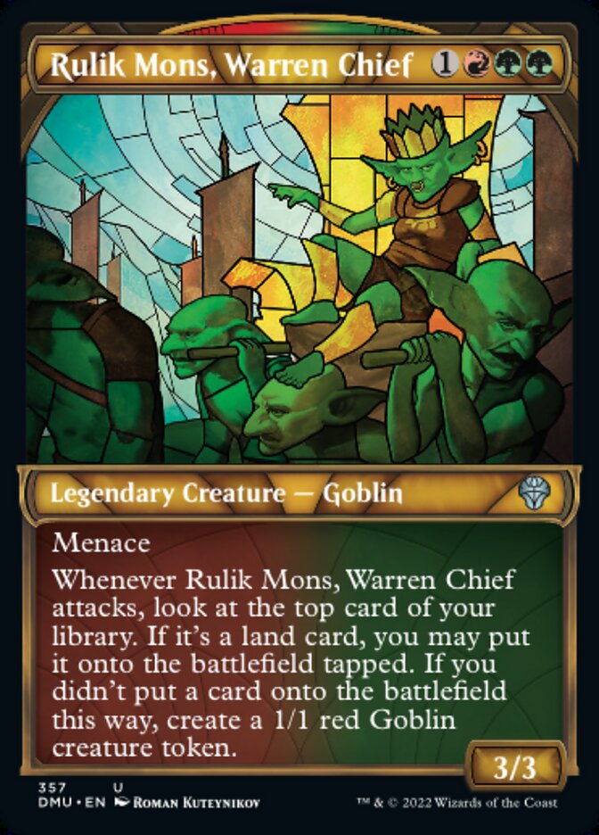 Magic the Gathering - Rulik Mons, Warren Chief Foil - Dominaria United