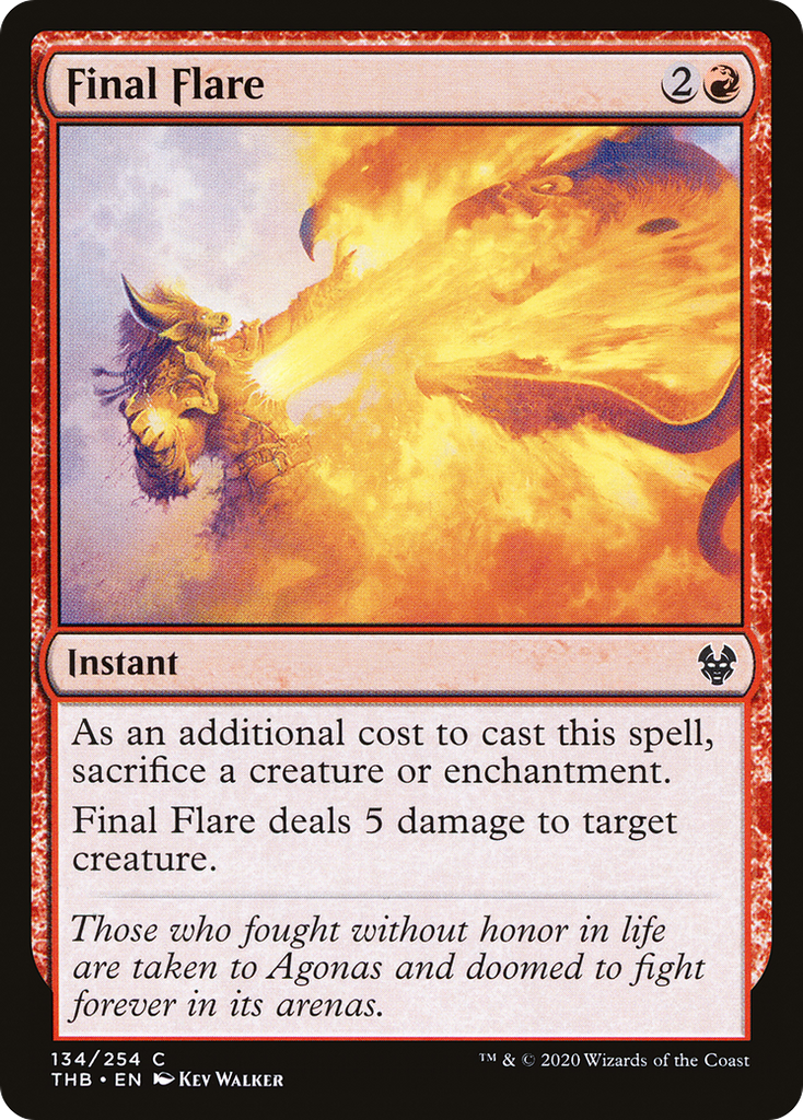 Magic: The Gathering - Final Flare Foil - Theros Beyond Death