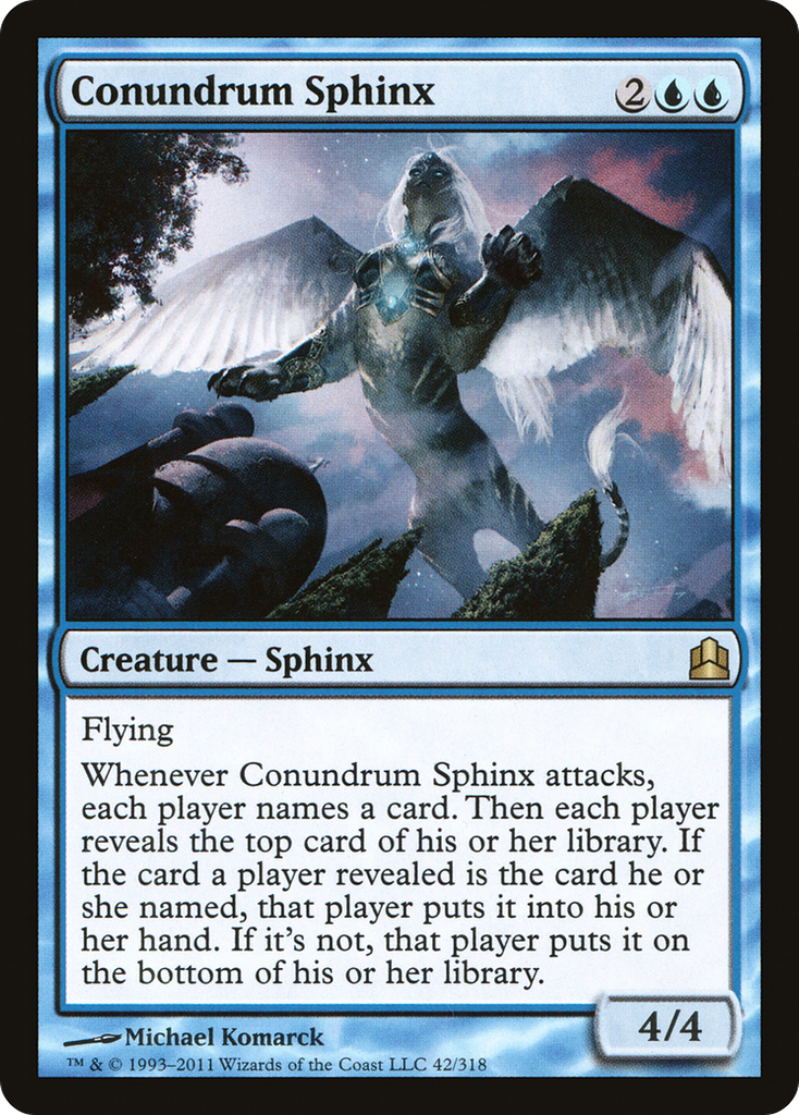 Magic: The Gathering - Conundrum Sphinx - Commander 2011
