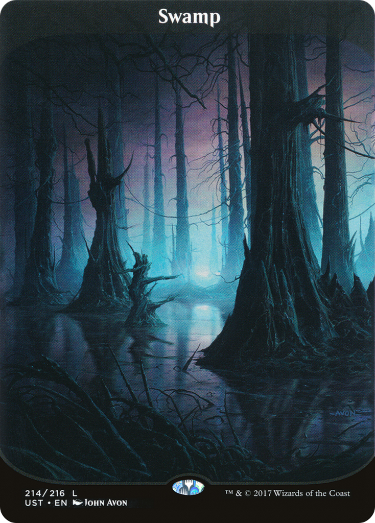 Magic: The Gathering - Swamp #214 Foil - Unstable