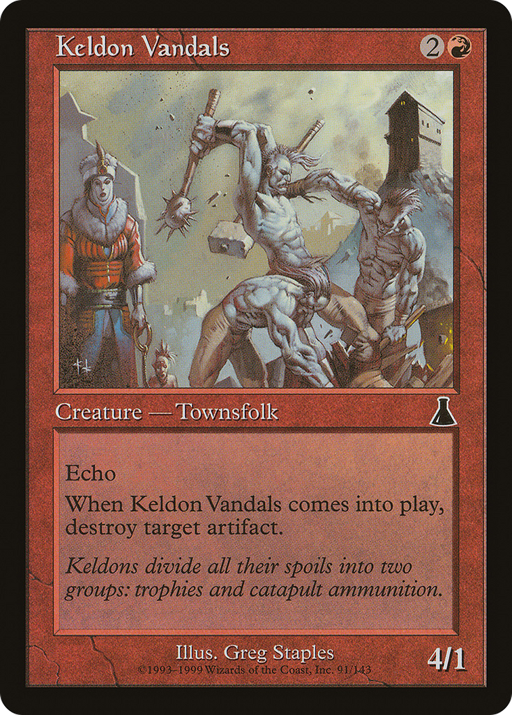 Magic: The Gathering - Keldon Vandals - Urza's Destiny