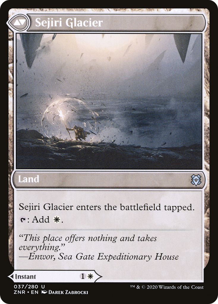 Magic: The Gathering - Sejiri Shelter // Sejiri Glacier Foil - Zendikar Rising