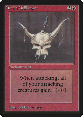 Magic: The Gathering - Orcish Oriflamme - Limited Edition Beta