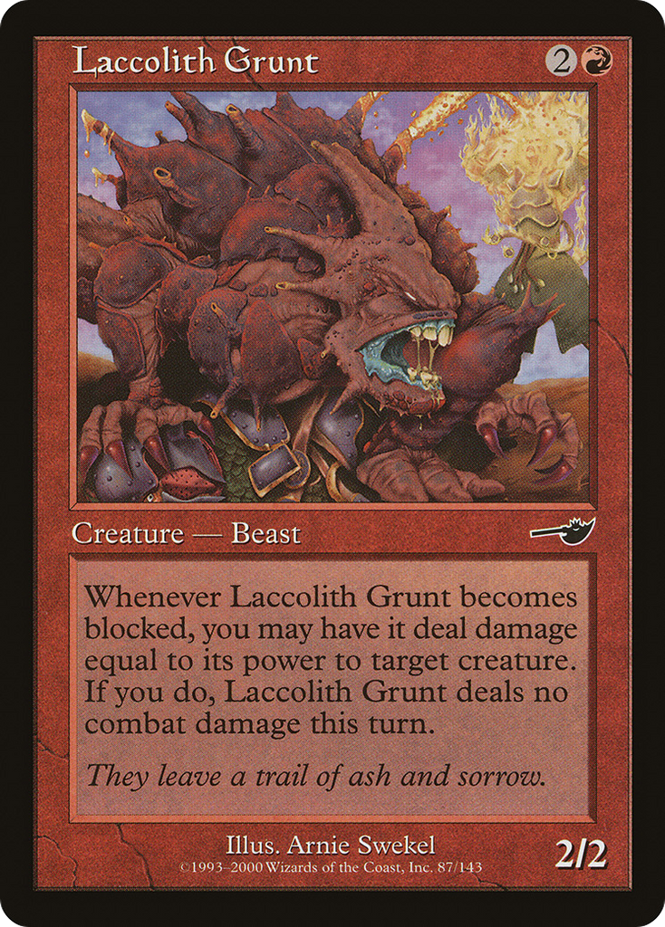 Magic: The Gathering - Laccolith Grunt - Nemesis