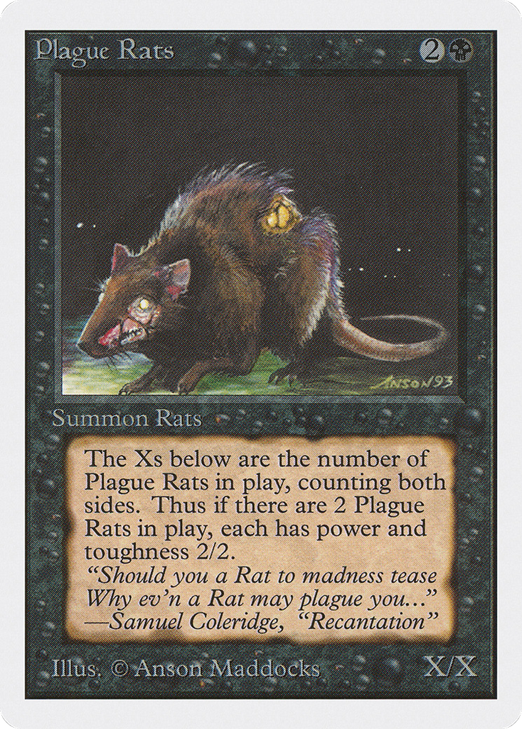 Magic: The Gathering - Plague Rats - Unlimited Edition