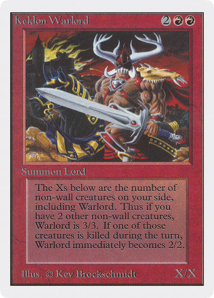Magic: The Gathering - Keldon Warlord - Unlimited Edition