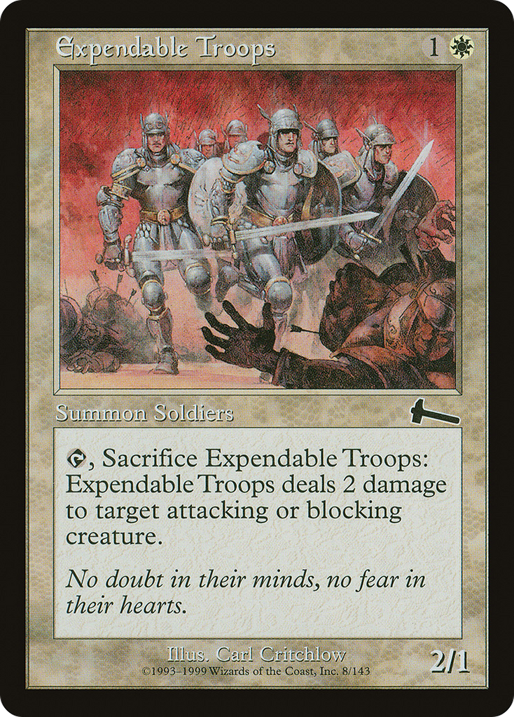 Magic: The Gathering - Expendable Troops - Urza's Legacy