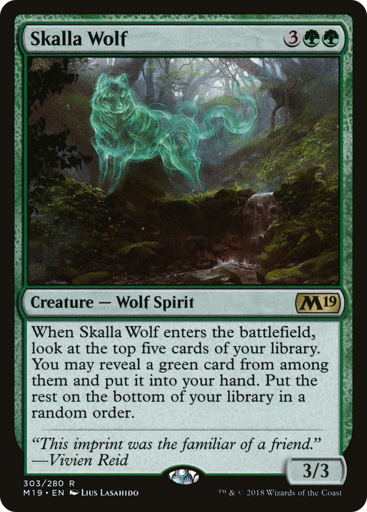 Magic: The Gathering - Skalla Wolf - Core Set 2019