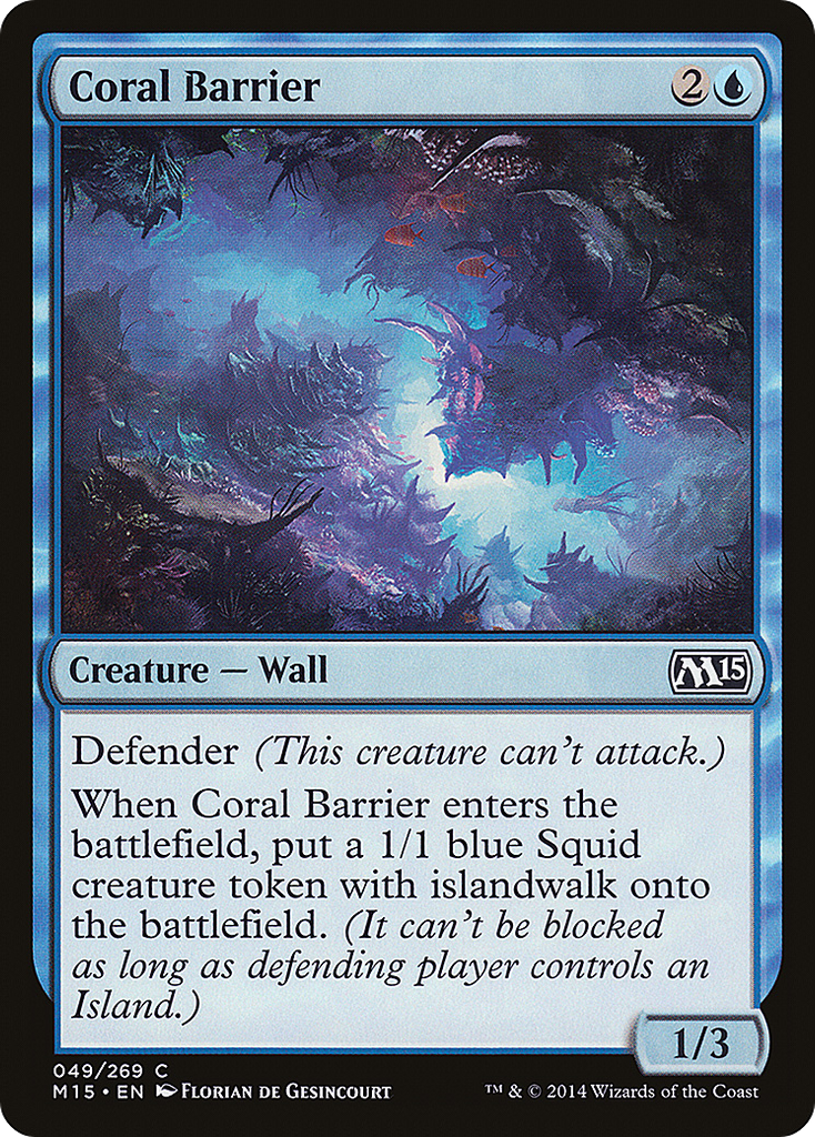 Magic: The Gathering - Coral Barrier - Magic 2015