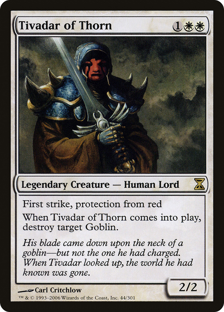 Magic: The Gathering - Tivadar of Thorn - Time Spiral