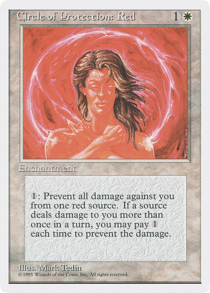 Magic: The Gathering - Circle of Protection: Red - Fourth Edition