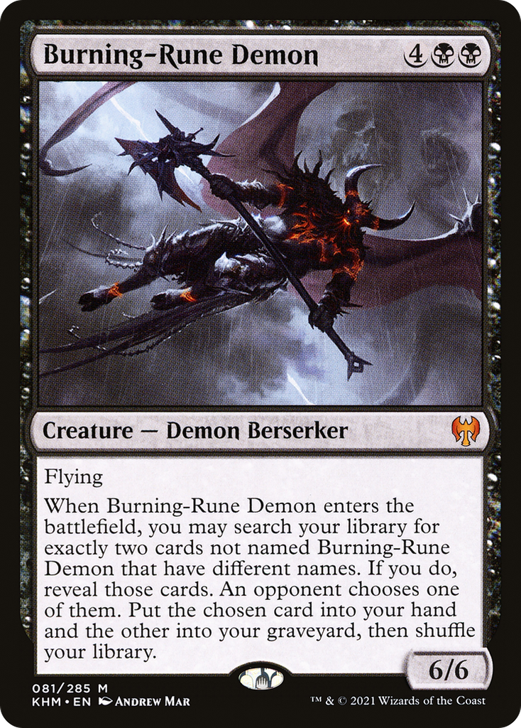 Magic: The Gathering - Burning-Rune Demon - Kaldheim