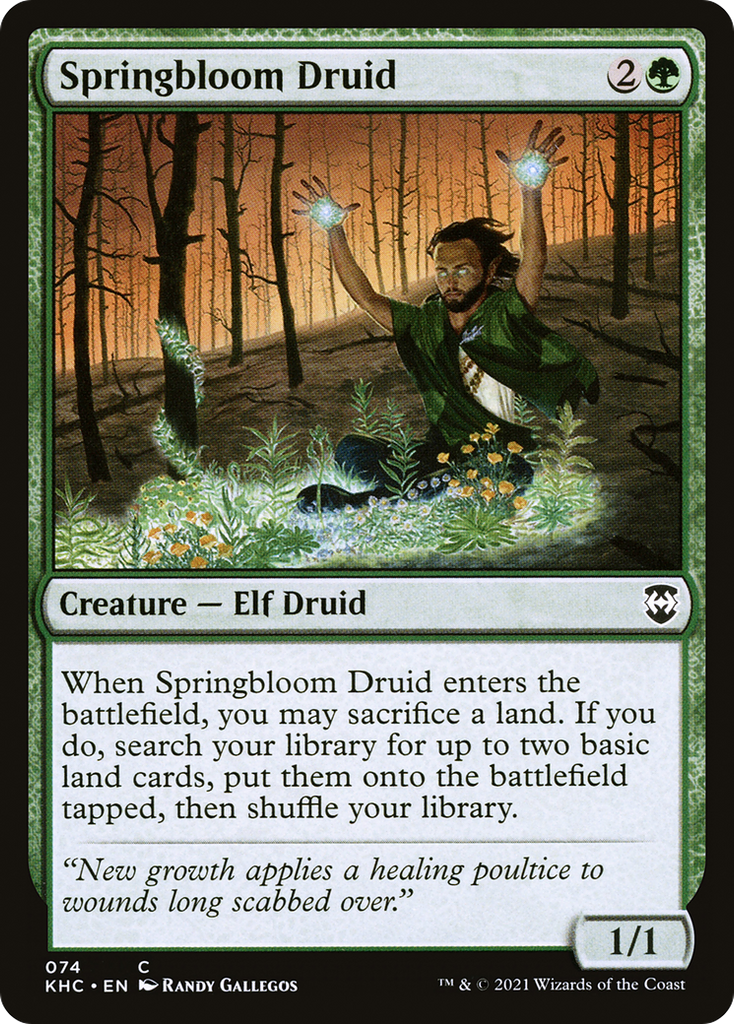 Magic: The Gathering - Springbloom Druid - Kaldheim Commander