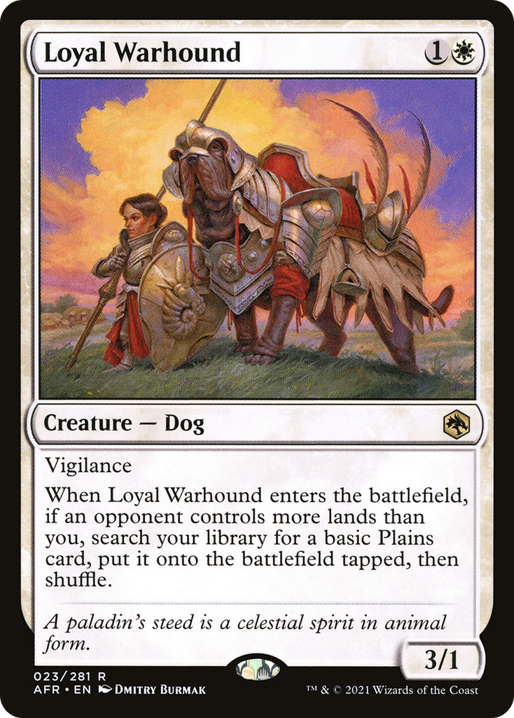 Magic: The Gathering - Loyal Warhound - Adventures in the Forgotten Realms