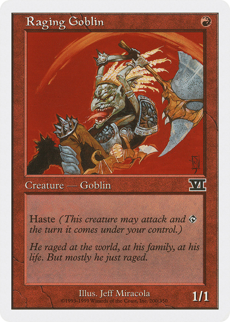 Magic: The Gathering - Raging Goblin - Classic Sixth Edition