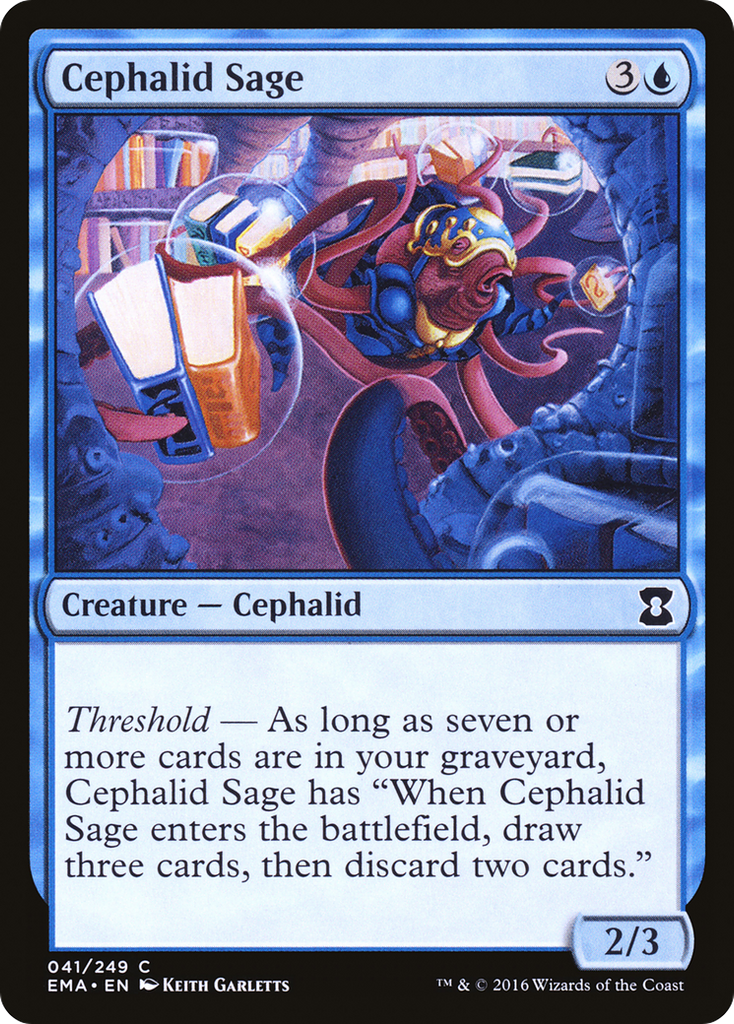 Magic: The Gathering - Cephalid Sage - Eternal Masters